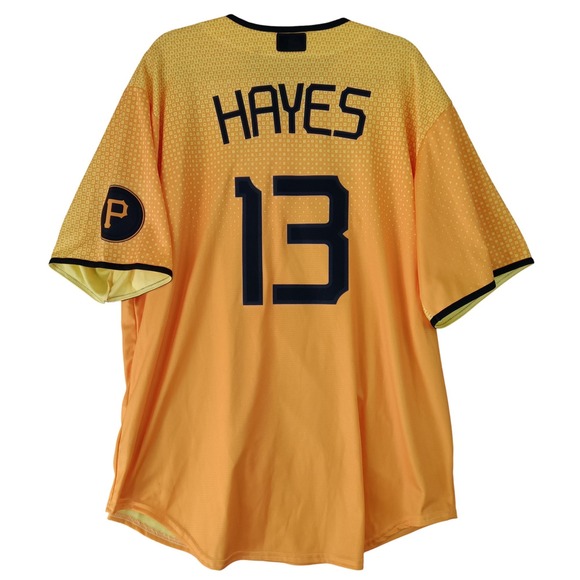 Nike Pittsburgh Pirates Baseball Jersey PGH Gold Black‎ MLB Men's XL - Picture 15 of 16